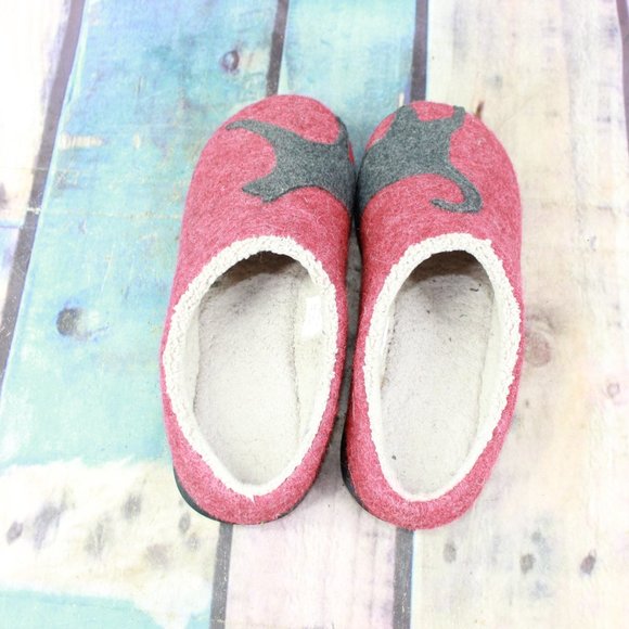 LL BEAN Daybreak Scuff Cat Motif Slippers Size 7 M - Picture 6 of 9